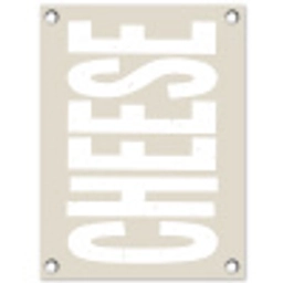 Food - Japandi - Cheese - Decoratie tuinposter los doek klein -3d