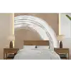 Verf - Bruin - Japandi fotobehang vinyl groot -bed