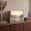 Strand - Zon - Duin - Gras - Zand - Horizon Light Box met batterij (Wandlamp) middel -sfeer2