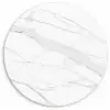 Marmer - Wit - Lijn - Patronen - Luxe - Marmerlook Wandcirkel kunststof plaat 5mm dik klein -3d