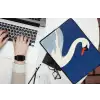 Zwaan - Wit - Snavel - Illustratie laptophoes neopreen klein -bureau