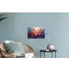 Bloemen - Botanisch - Kunst - Roze - Natuur Muursticker klein -plant