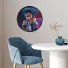 Expressief - Microfoon - Paars Fotolijst rond zonder passe partout klein -sfeer2