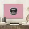Mond - BLAH BLAH - Roze PET vilt klein -sfeer1