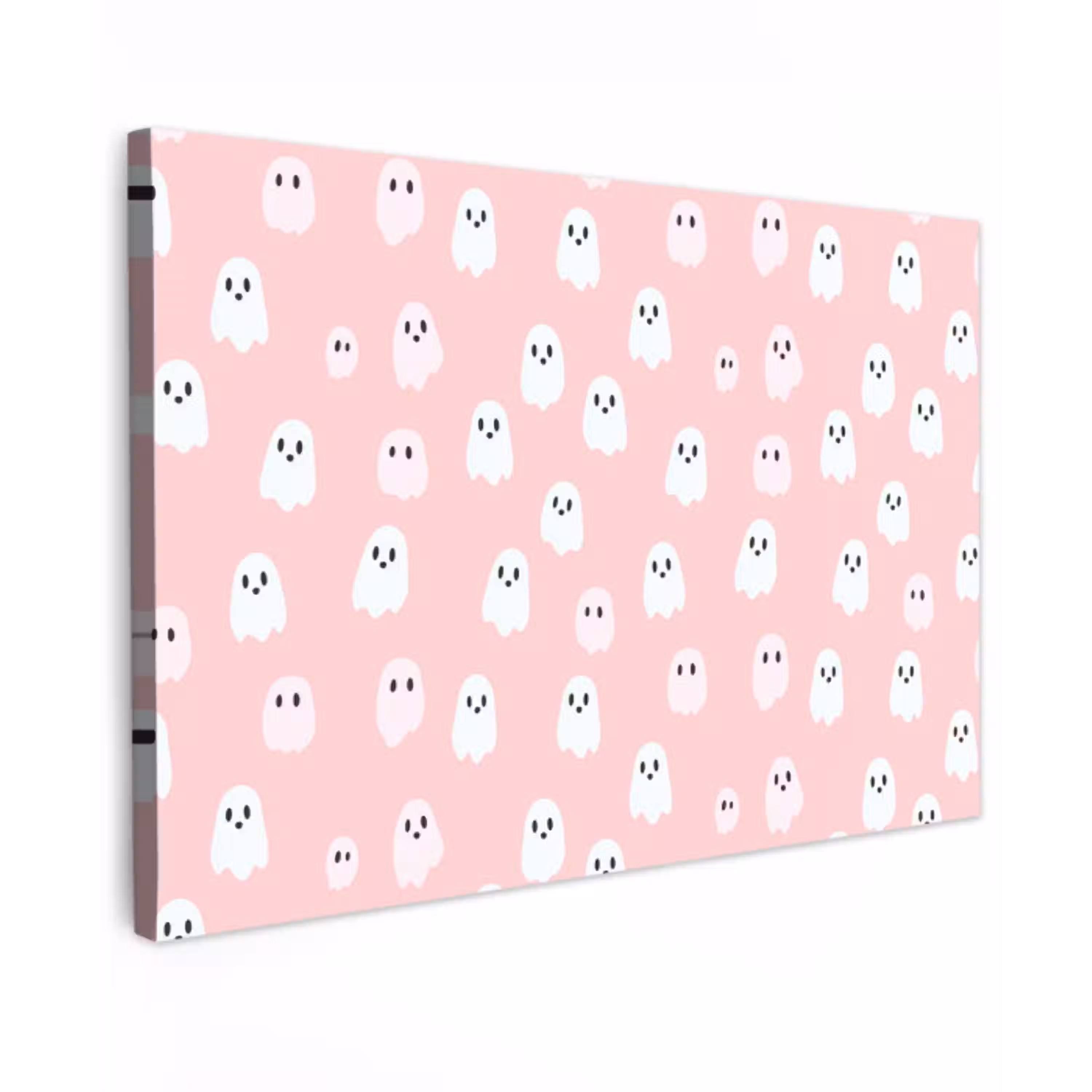 Spookjes - Patroon - Roze Tuinposter op houten frame 2 cm dik klein 845 -3d