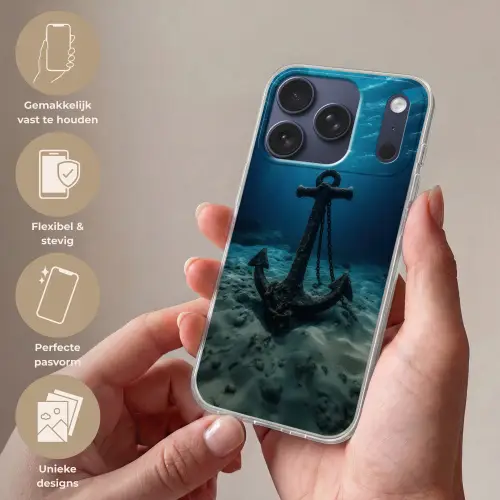 Anker - Ijzer - Zeebodem - Zand Telefoonhoesje iPhone 17 Pro klein -sfeer3_NL