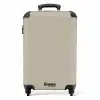 Vergrijsde beige tint NBS - Handbagage koffer - Kinderen Unisex middel -productfoto_recht