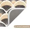Waaier - Patroon - Zwart - Beige Badmat klein 997 -USP_AntislipNL