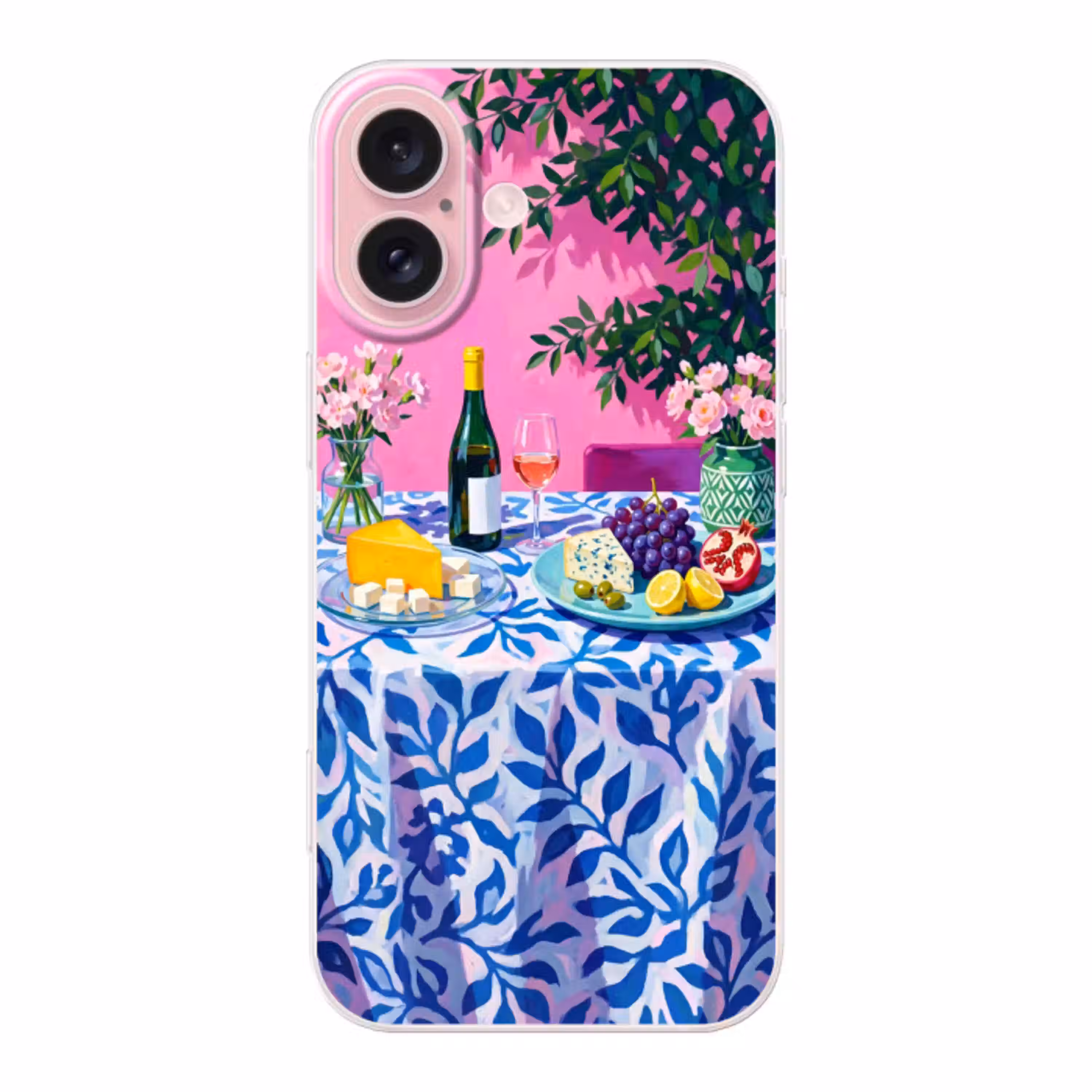 Eten - Wijn - Kleurrijk Apple iPhone 16 klein -3d