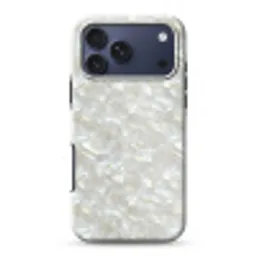 Parelmoerglans - Wit - Schelp Toughcase MagSafe Apple iPhone 17 Pro Max klein 1019 -3d