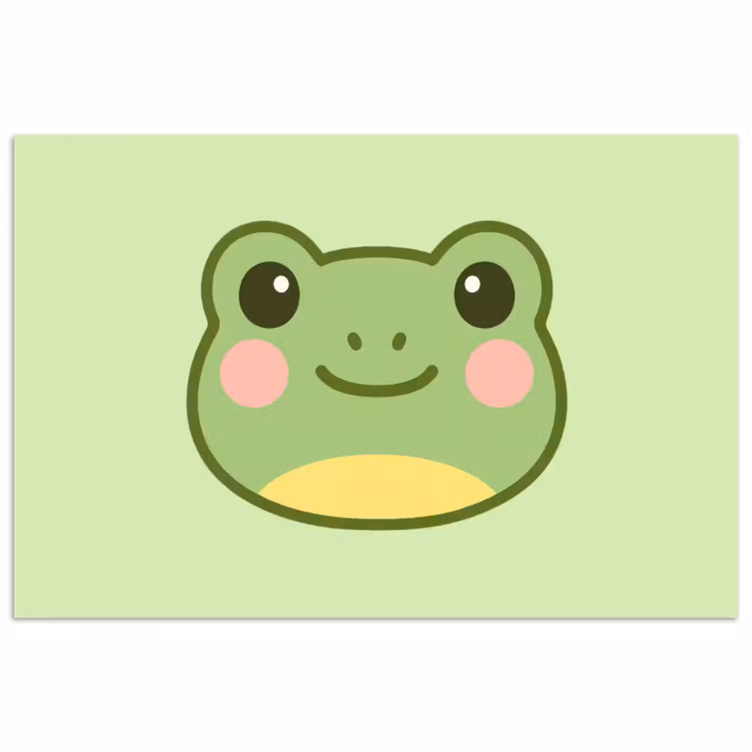 Poster - Frosch - Grün - Freundlichkeit