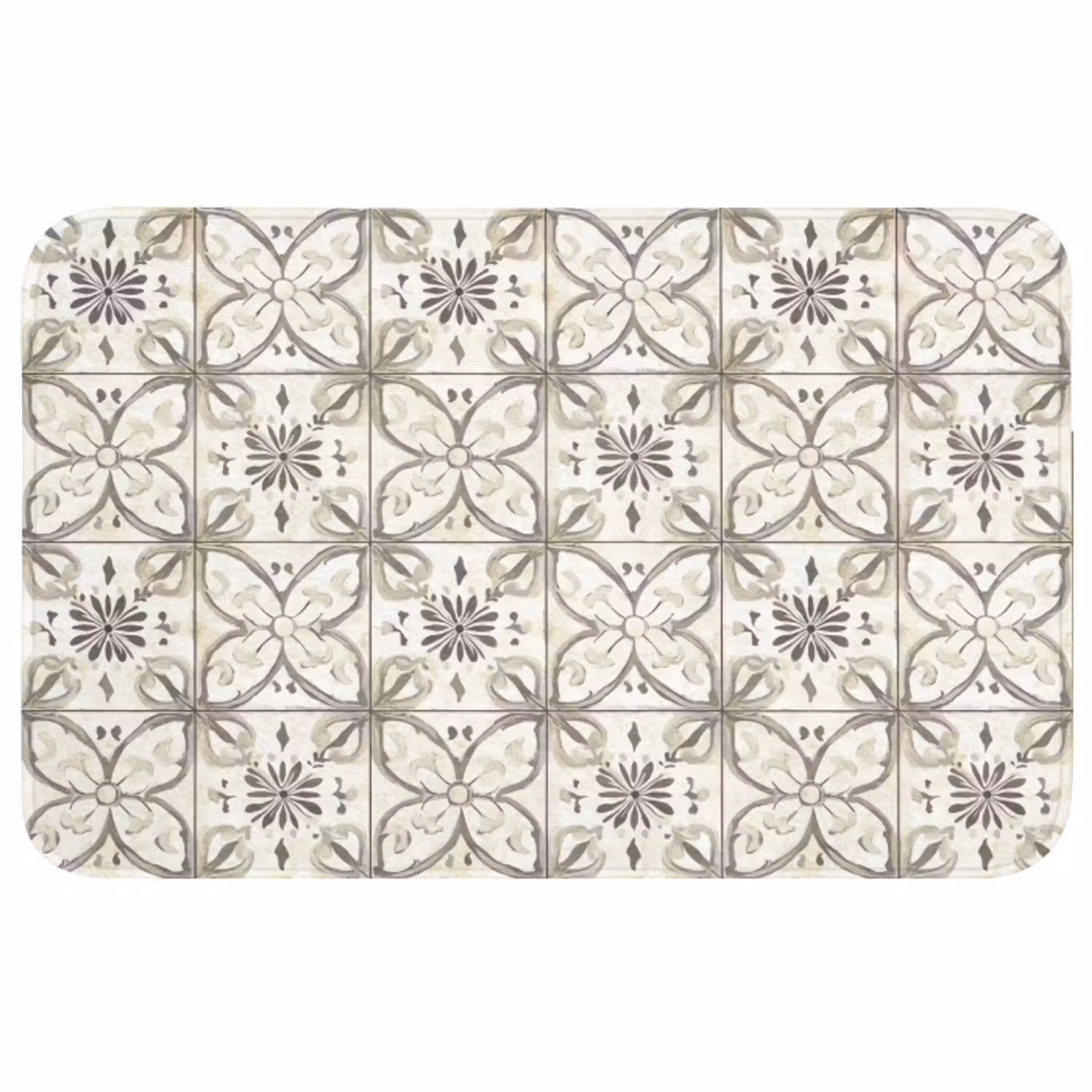 Antiek - Tegel - Beige WCmat middel 1009 -3d