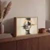 Goud - Vrouw - Rechthoeken Light Box met batterij (Wandlamp) middel -sfeer2