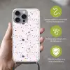 Terrazzo -  Patroon - Zacht - Snoep Hoesje iPhone 16 Pro Max met koord klein 804 -sfeer2_NL