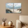 Strand - Verf - Natuur - Boot Canvas - Meerluiken 2 luik klein -sfeer1
