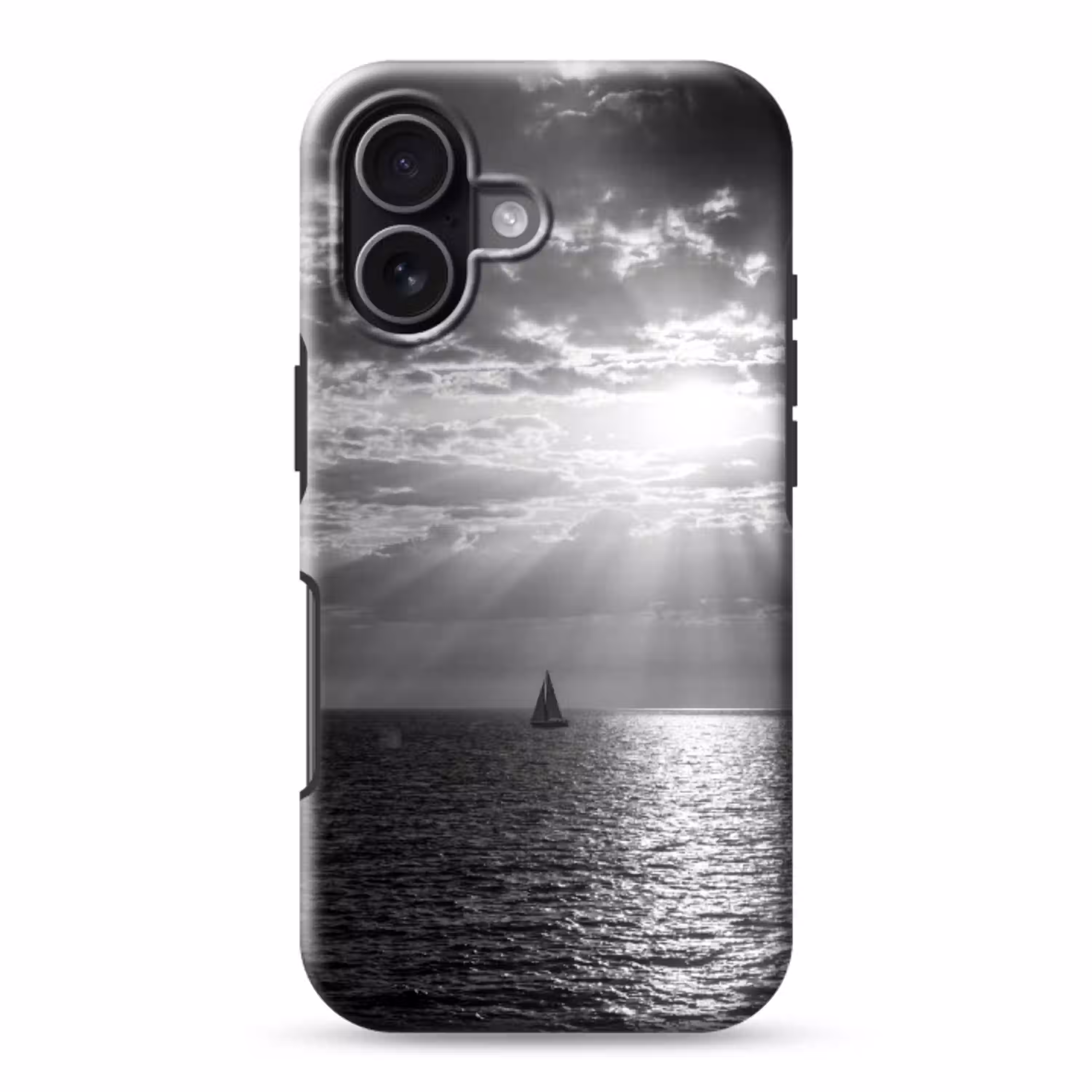 Water - Boot - Lucht - Natuur - Zwart-wit Toughcase MagSafe Apple iPhone 17 klein -3d