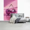 Glitter - Discobol - Roze - Kersen fotobehang vinyl groot -slaapkamer