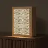 Golven - Patroon - Goud Light Box met kabel (Tafellamp) klein 925 -z3d_website