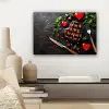 Steak - Hart - Bestek canvas 2cm klein -sfeer6
