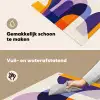 Vormen - Abstract - Grafisch - Oranje Inductie beschemer met haakjes klein -ky-schoon-nl