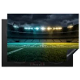 Voetbal - Stadion - Nacht - Modern Inductie beschermer vinyl 3mm klein -3d