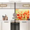 Klaprozen - Bloemen - Rood - Bloemenveld keuken achterwand 2 middel -voor-na2_FR