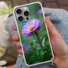 Aster - Paars - Bloem - Blaadjes Hoesje iPhone 16 Pro Max met koord klein -sfeer3