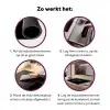 Lijnen - Illustratie - Wit Inductie beschermer vinyl 3mm klein -zzzzzzz-cc-werking