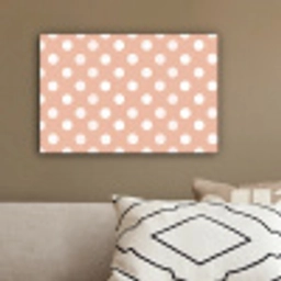 Klassiek - Polka - Perzik canvas 2cm klein 34 -sfeer3