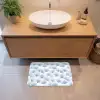 Waaier - Modern - Blauw Badmat klein 997 -sfeer1