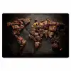 Wereldkaart - Gegrild vlees Placemat vinyl groot -zzsfeer1_Kitchenyeah-website