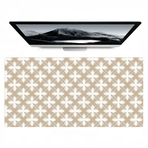 Patroon - Symmetrisch - Beige Muismat XXL klein 681 -zzz3d