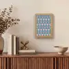Blauw - Retro - Patroon - Hartjes Light Box met kabel (Tafellamp) klein 925 -sfeer2