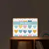Hartjes - Pastel - Patroon Light Box met batterij (Wandlamp kind) middel -sfeer1_kind