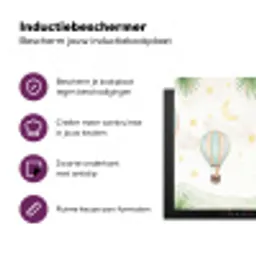 Aquarel - Luchtballonnen - Pastel Inductie beschermer vinyl 3mm middel -zzzzzzz-cc-usp