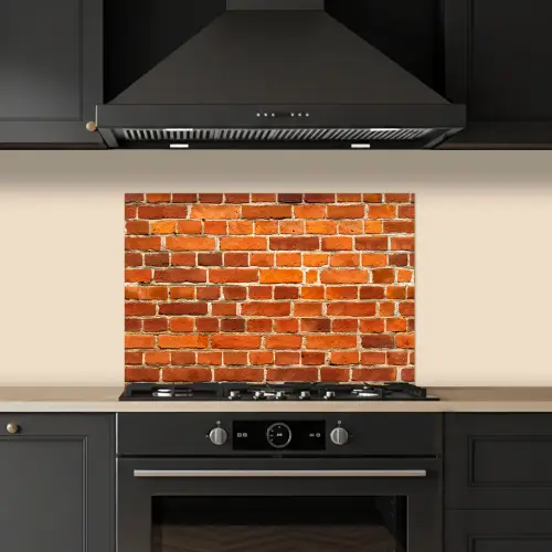Bakstenen - Muur - Rood keuken achterwand spatscherm klein 900 -sfeer1