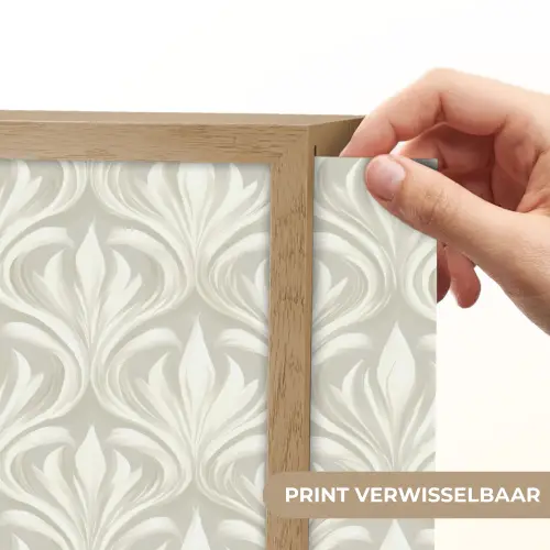 Barok - Patroon - Beige Light Box met batterij (Wandlamp) middel 907 -USP_websiteprintNL