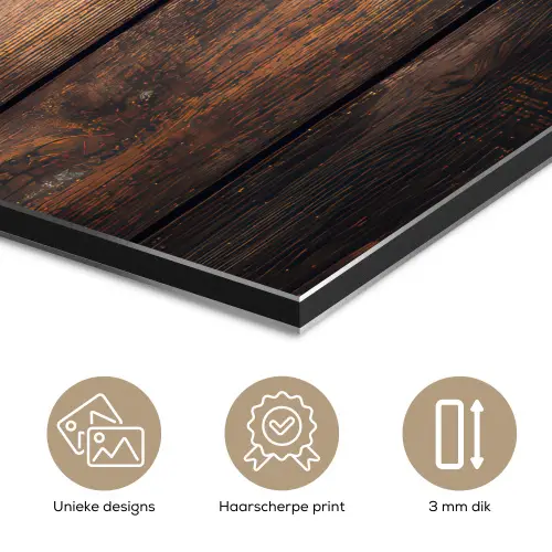 Kerstdecoratie - Houten - Dennenappel - Bruin aluminium wit klein -closeup_NL