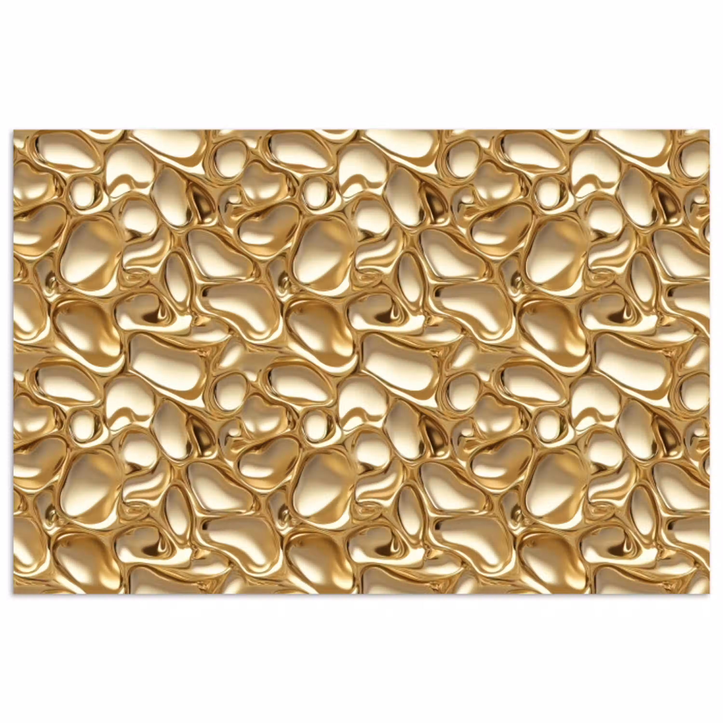 Abstract - Modern - Goud poster papier klein 62 -3d