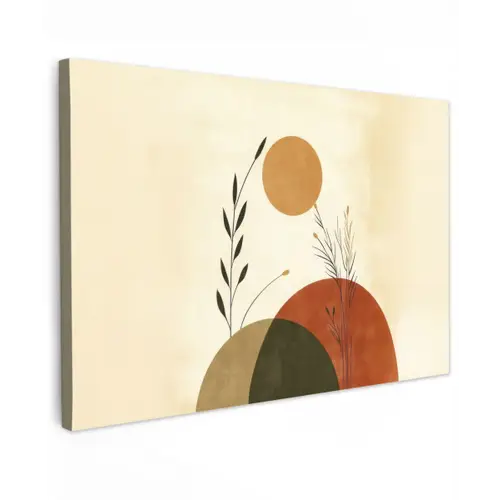 Planten - Abstract - Vormen canvas 2cm klein -z3d