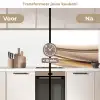 Golven - Abstract - Taupe keuken achterwand 2 middel -voor-na2_NL
