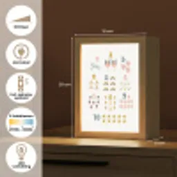 Getallen - Educatief - Leren tellen - Cijfers oefenen voor kinderen - Roze - Eenhoorn - Regenboog Light Box met kabel klein -USP_NL