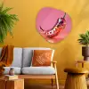 Peper - Disco - Rood - Glitter Wandcirkel Organisch Aluminium middel -sfeer4