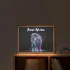 Leeuw - Kleuren - Zwart - Dieren Light Box met batterij (Wandlamp kind) middel -sfeer1_kind