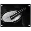 Trommel - Close-up - Drumstokken - Zwart tuinposter los doek klein -3d