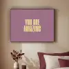 Tekst - Paars - Amazing Textielframe zwart klein -sfeer1