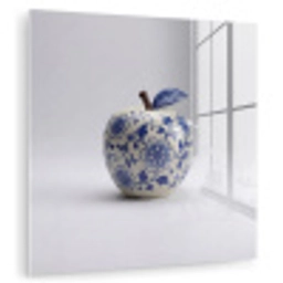 Appel - Blauw - Klassiek plexiglas 5mm klein -zzzproduct_nieuw