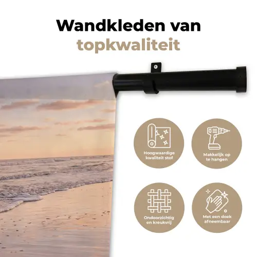 Strand - Branding - Wolken Wandkleed katoen klein -sfeer2