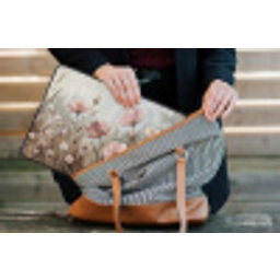 Bloemen - Botanisch - Schilderij - Pastel - Rustiek laptophoes neopreen klein -tas