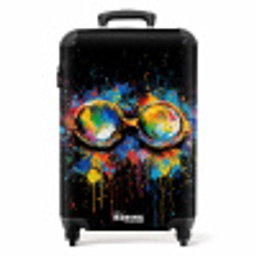 Zwembril met graffiti NBS - Handbagage koffer - Unisex middel -productfoto_recht